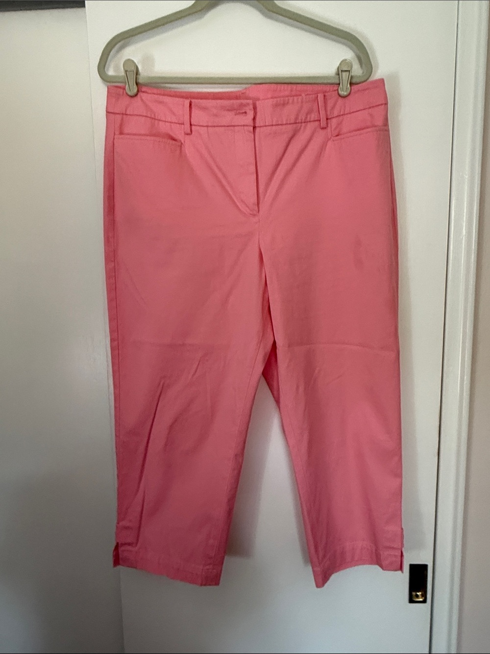 Talbots Coral Pink Cropped Capris